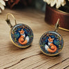 Selling Dragon Fox Cat Chicken Dome Glass Earrings Cute Animal Pattern Earrings For Women Jewelry Gifts - Image 3