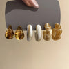 12 Pcs Multi-color Dripping Oil Square Heart Stud Earrings for Women Cute Small Irregular Ear Studs Daily Dating Jewelry Sets F - Image 10