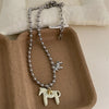 White Black Green Blue Pink Color Enamel Colt Horse Pendant Necklaces for Women Silver Plated Alloy Beads Chain Chokers - Image 9
