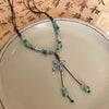 Vintage Ceramic Butterfly Pendant Necklaces for Women Chinese Ethnic Style Long Adjustable Handmade Beaded Necklaces Jewelry - Image 6
