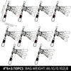 ShareShark 10pcs 4/6/8/10 Squid Jig Lure Swivels Fishing Bearing Rolling Swivel Ring Fishing Connector Fishing Accessories - Image 7
