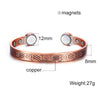Copper Bracelets Adjustable Vintage Knot Magnetic Bangles 8mm Wide Arthritis High Magnet Jewelry Resizable - Image 5