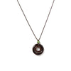 Handmade Wooden Circle Ceramic Pendant Necklace Adjustable Cord Unique Bohemian Jewelry for Men and Women 1 Piece - Image 2