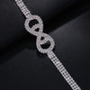 Sexy Rhinestone Chains Chest Chain Harness Waist Chain Breast Belly Body Jewelry Necklace For Women Party Clothing Accessories