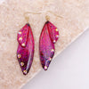 Fairy Clear Gradient Resin Simulation Wings Butterfly Rhinestone Flake Long Dangle Earrings for Women Casual Party Jewelry - Image 13
