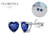 Silver Ear Needle Geometric/heart-shaped Royal Blue Zircon Pendant Silver Earrings Niche Jewelry Gifts - Image 54