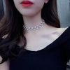 Pearl Beaded Choker Necklace with a Short Chain - Image 11