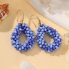 Small Earrings National Flag Colors Water Drop Earrings for Women Handmade Beads Crystal Earrings Gift Jewelry - Image 13