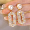 Geometric Dangle Drop Earrings for Women Wedding Party Jewelry Accessories Cubic Zirconia Bridal - Image 18