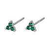 Silver Rainbow Tassel Four Petal Flower Drop Stud Earrings for Women Sweet Girl Ear Bone Jewelry Accessories - Image 26