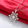 Aesthetic Snowflake Pendant Necklace Lady Silver Color Shiny Zirconia Accessories for Christmas Party Winter Accessories - Image 5