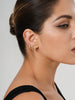 10 Pairs Small Gold Hoop Stud Earrings for Women, Gold Plated Tiny Stainless Steel Earrings Sets for Multiple Piercing - Image 2
