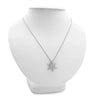 Crystal Blue Snowflake Pendant Women Temperament Rhinestone Necklace Christmas Jewelry Gift - Image 3