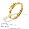 Stainless Steel Dot Diamond Fried Dough Twists Love Open Ring Heart Series Ring Small Round Cake Opening Ring - Image 13