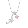 Letter Necklace for Women Pink Zircon Heart-shaped Pendant Suitable for Girls to Wear Personalized Gold-plated Jewelry - Image 23