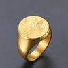 Faravahar Signet Ring Stainless Steel Iranian Zoroastrian Farvahar Eagle Talisman Ring Persian Symbol Jewelry Gift - Image 7