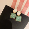 Geometric Resin Drop Earrings in Multiple Colors - Image 11