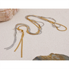 Stainless Steel Flat Snake Chain Long Adjustable Necklace Stylish Daily Minimalist Jewelry - Image 6