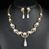 Ladies' Design, Imitation Pearl Necklace, Earrings, Jewelry Set Suitable for Weddings, Gatherings, Holidays, Gifts - Image 3