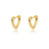 Simple Heart Drop Earrings For Women Stainless Steel Ear Cuff Piercing Dangle Earring Jewelry Gifts - Image 20