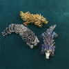 Morkopela Animal Brooch Enamel Pins Gold Pin Crystal Brooch Pangolin Jewelry Brooches For Women Banquet Gift - Image 1