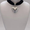 Goth Bat Heart Locket Photo Pendant Black Velvet Chain Necklace Choker Jewelry For Men Women Charm Halloween Jewelry Gift - Image 4