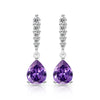 Silver Light Water Drop Classic Shining Water Drop Zircon Women's Earrings - Image 11