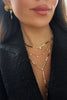Gold Color Geometric Various Shaped Bezel CZ Plain Bar Charm Double Layer Sexy Women Hand Chain Bracelets - Image 6