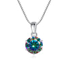 JoyceJelly Pendant Necklace For Women Royal Blue Color Silver Wedding Jewelry - Image 14