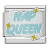 Women Letter Queen Luck Italian Charms Links Fit 9mm Stainless Steel Bracelet Jewelry -C - Image 8