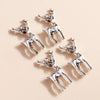10pcs Alloy Christmas Charms Christmas Deer Reindeer Pendants for Bracelet Necklace Xmas Party Jewelry Gifts - Image 6
