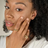 A Niche Two-Color Four-Ring Copper Jewelry Ring, Style, Stacking Artifact, Suitable For Young Wome Jewelry - Image 2