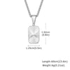 Men's Geometric Pendant Necklace with Stainless Steel Chain - Image 19
