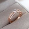 Natural Zircon Rings For Women 585 Rose Gold Silver Color Mix Setting Slim Design Daily Bride Wedding Jewelry - Image 4