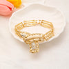 Dubai Gold Plated Jewelry Sets Women Middle East Necklace Zircon Pendant Bracelet Earrings Ring Wedding African Bridal - Image 3