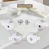 4 Plastic Bathroom and Kitchen Sink Overflow Cover Rings, Replaceable Chrome Hole Round Drain Covers - Image 4