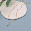 Rose Pendant Necklace for Women Gold Plated Stainless Steel Flower Jewelry Anniversary Wedding Gift - Image 4