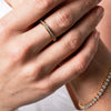 Carlidana Rotating Finger Spinner Ring Spinning Fidget Gold Plated Zircon Titanium Steel Women Wedding Ring - Image 3