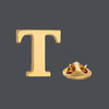 Copper material 18mm height A-Z 26 capital letter brooch men's suit coat collar needle accessories - Image 7