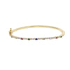 Thin Colorful CZ Paved Gold Color Bangle For Women Micro Paved Cubic Zirconia Sparking Jewelry - Image 8
