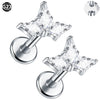 1Pc Titanium Cz Crystal Ear Cartilage Tragus Helix Daith Piercing Internal Thread Lip Stud Labret Piercing Body Jewelry 16G - Image 4