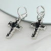 Simple Silver Color Star Earrings for Women Opal Stone Heart Hoop Earrings Punk Y2K Cute Daily Wear Jewelry Party Gifts - Image 8