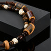 Vintage Skull Coconut Shell Wooden Bead Double-layer Leather Anklet for Men Adjustable Ankle Bracelet Summer Beach Jewelry - Image 4