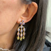Bilincolor Cubic Zirconia Cute Tassel Summer Earring for Women - Image 6