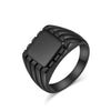 15mm Glossy Square Signet Ring for Men Stainless Steel Ring Jewelry - Image 9