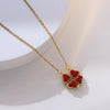 316L Stainless Steel Love Magnetic Pendant Necklace for Women Clover Choker Heart Shaped Open Necklace Crystal Jewelry BffGift - Image 17