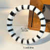 Boho Color-Blocked Resin Bracelet Geometric Striped Cuff Bracelet Stackable Jewelry Round Women Statement Bangle - Image 6