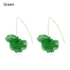 1Pair Designs Multicolored Resin Flower Long Earrings Bohemia Handmade Petal Dangle Earrings For Women Gift - Image 18