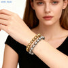 Stainless Steel Chain Beaded Bracelet Adjustable Silver Color Smooth Metal Ball Link Bracelets Women Men Jewelry Gift - Image 2
