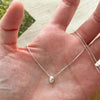 Bead Pendant Necklace in Silver-Tone - Image 1